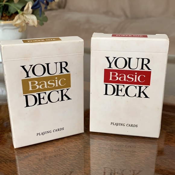 Vintage Your Basic Deck Cigarette Playing Card 2 new Decks 90s Poker Size Cards - Picture 3 of 3